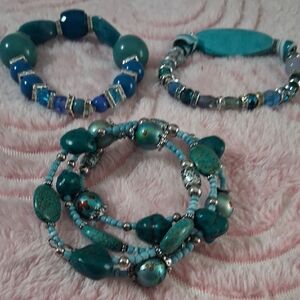 Turquoise Beaded Bracelet Set